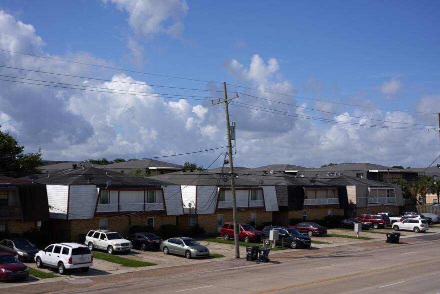 Homes in New Orleans East. May 2020.