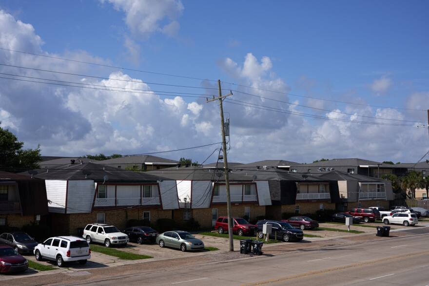 Homes in New Orleans East. May 2020.