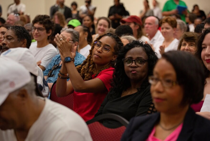 A standing-room only crowd packed the University of Houston’s Student Center for a congressional redistricting hearing on Saturday. Another hearing is scheduled for Monday afternoon in Arlington.