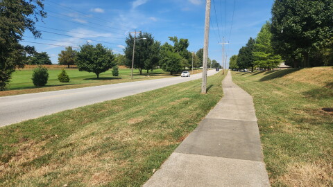 A section of Scenic Ave. between Sunshine St. and Nathanael Greene-Close Memorial Park that's scheduled to be part of the Ungap the Map project by the City of Springfield, Mo. (Photo taken September 25, 2026)
