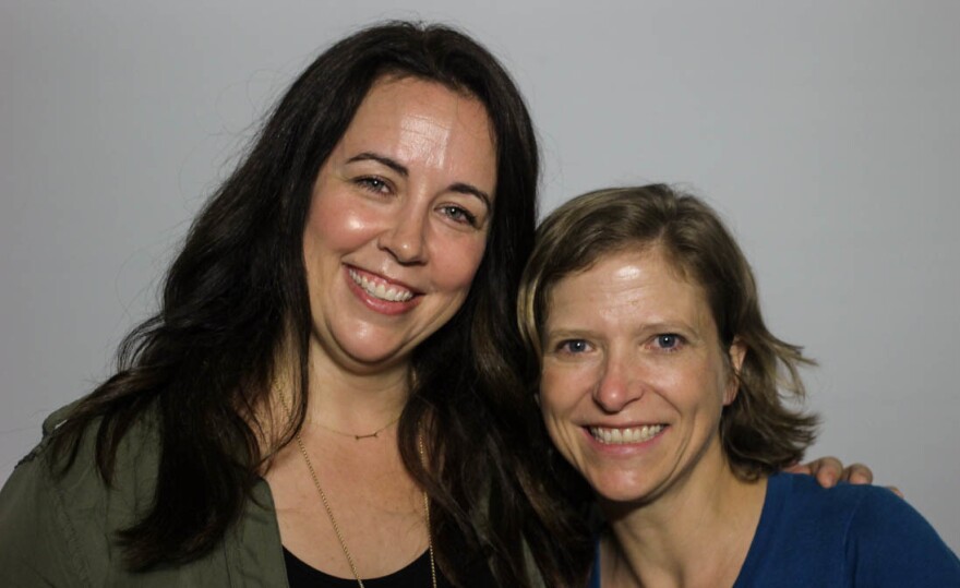 Kristin Sollars, left, and Marci Ebberts say nursing is more than just a job. "Sometimes I wonder why everyone in the world doesn't want to be a nurse," Sollars said. [Emilyn Sosa for StoryCorps]