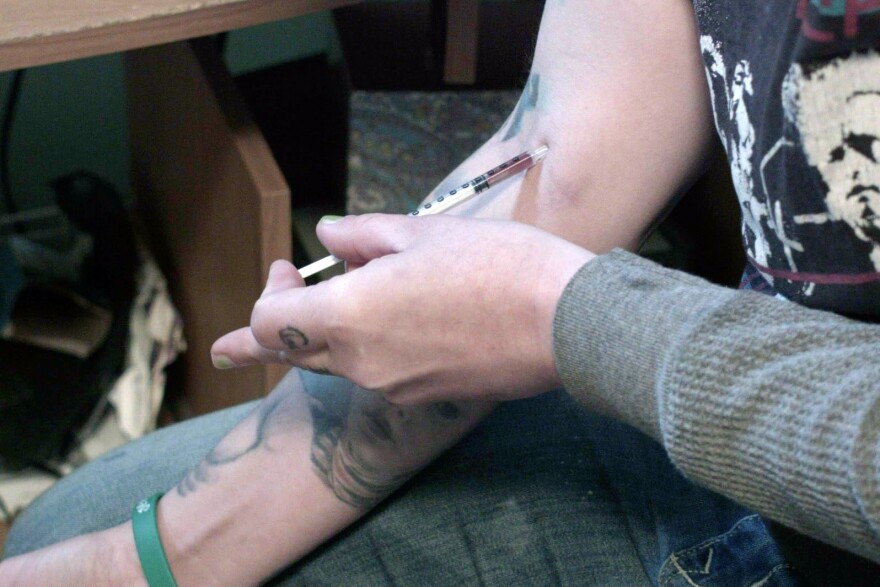 A still from the 2016 WTIU documentary "Finding the Fix: Heroin's Hold on the Heartland." The documentary explores the epidemic of heroin and opioid abuse and addiction in the Midwest, specifically along the shared Ohio, Indiana and Kentucky borders.