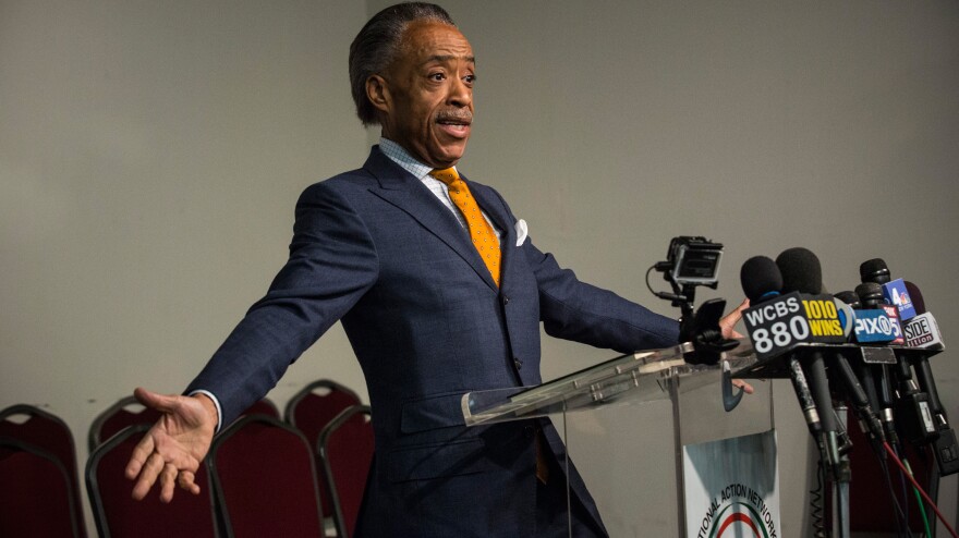 The Rev. Al Sharpton held a news conference Tuesday to discuss allegations that he worked with the FBI as an informant on mob activities.