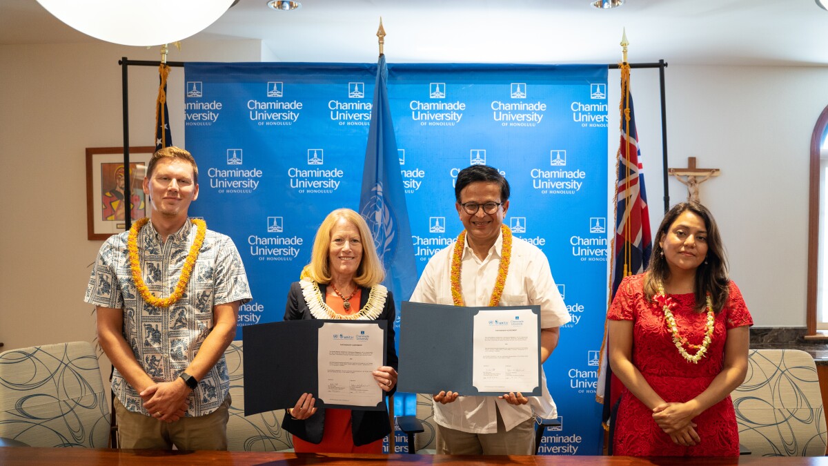 Chaminade University kicks off United Nations partnership with lectures on  sustainability, wellness | Hawai'i Public Radio