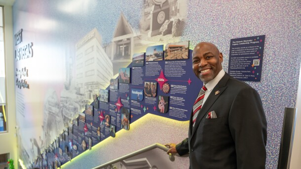 Kelvin Watson at the grand opening of the West Las Vegas Library