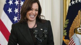 Vice President Kamala Harris speaks at an event to celebrate Black History Month in the East Room of the White House, Monday, Feb. 28, 2022, in Washington.