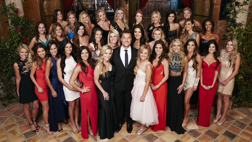 Last season's Bachelor Chris Soules and his 30 suitors.