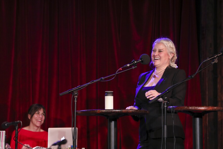 Paula Cole appears on <em>Ask Me Another</em> at the Bell House in Brooklyn, New York.