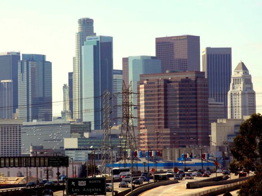 The Los Angeles skyline