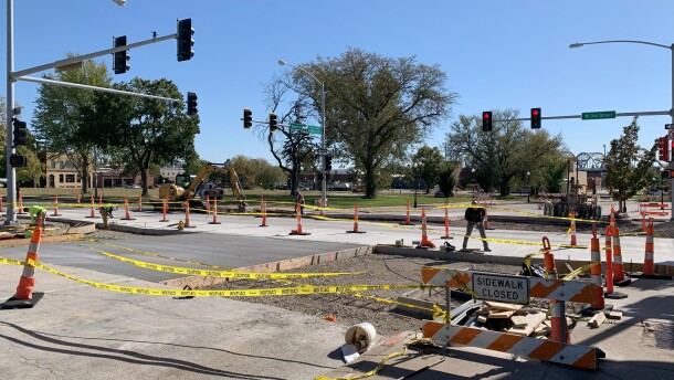 The intersection of 3rd and Gaines should be completed next Tuesday, in time for the conversion to two-way travel Wednesday, Nov. 6.