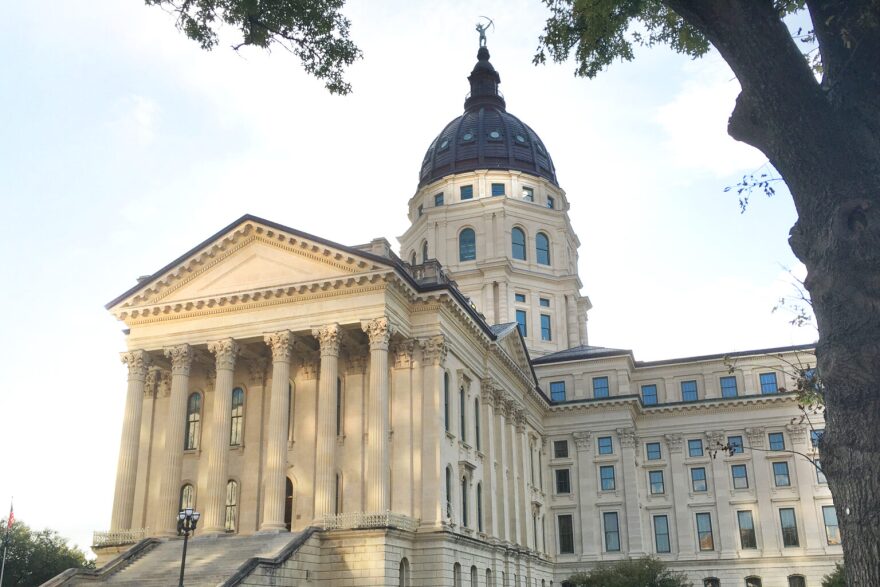 The Kansas statehouse at Topeka.