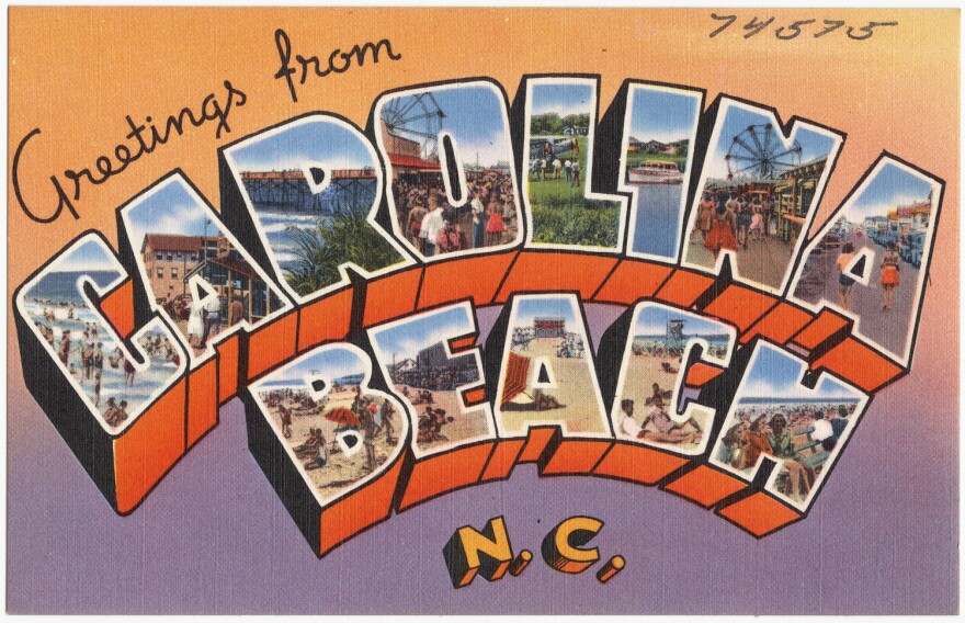 carolina beach postcard