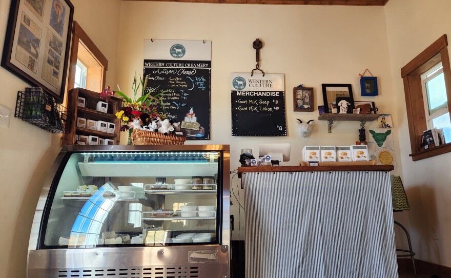 Western Culture Creamery Farm Store carries a variety of fresh artisan goat cheeses