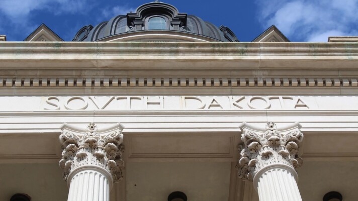 Closeup of the South Dakota capitol building
