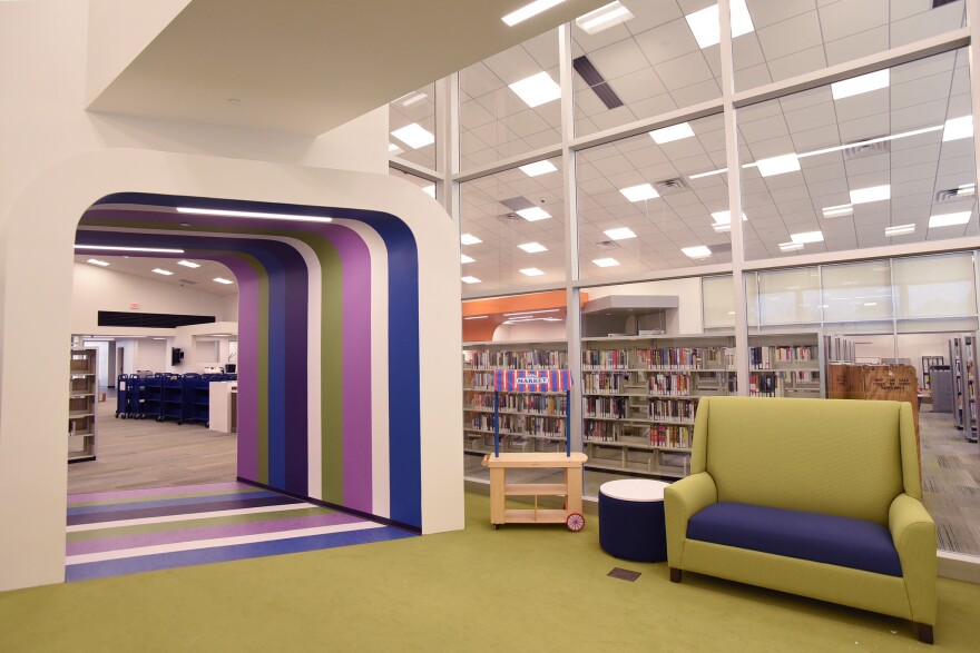 The Cliff Cave branch of the St. Louis County Library system reopened on Sept. 21, 2016, after renovation work. That included the children's area, pictured here.