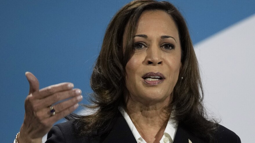 Vice President Harris, addressing the Paris Peace Forum, said world leaders must "challenge the status quo."