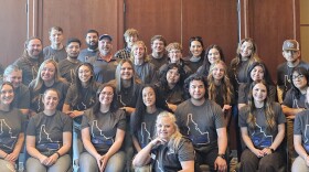 A group of students from Boise State's Community Impact Program in a group photo taken April 4, 2025.