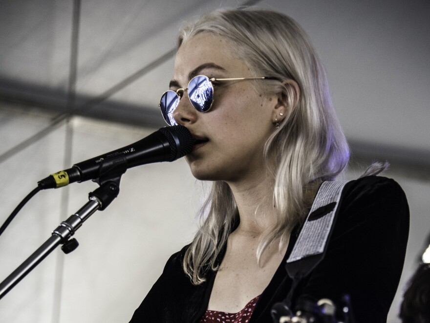 Phoebe Bridgers performs at the 2018 Newport Folk Festival.