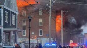 Two blazes in Holyoke, Mass., two days in a row, have displaced dozens of residents according to city officials. 