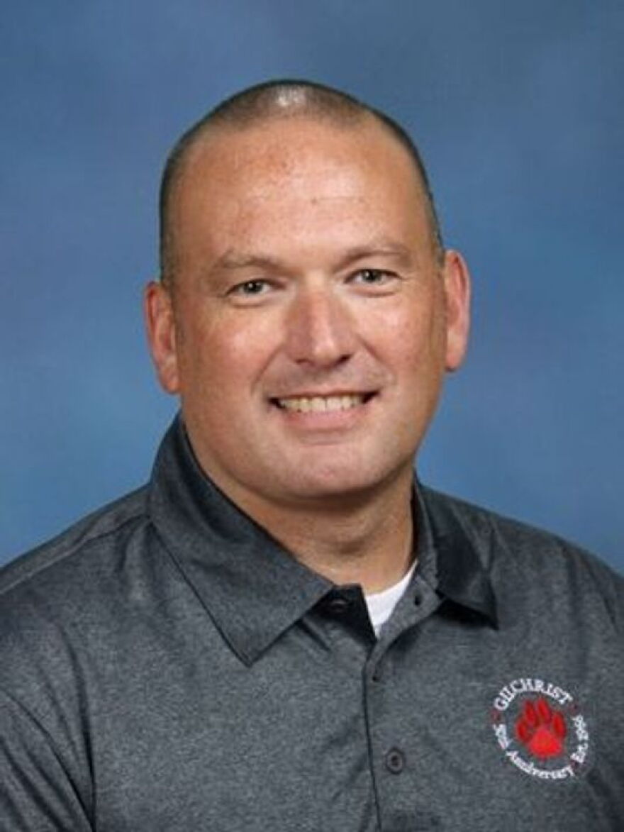 David Solz, former Gilchrist Principal, has been moved to the district office and faces an ethics reprimand after self-reporting a relationship with a married teacher at his school. 