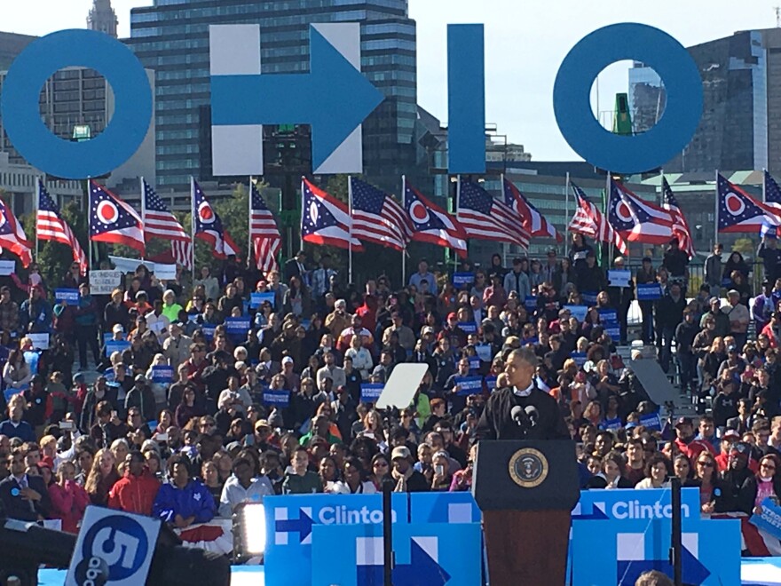 photo of Barack Obama in Cleveland