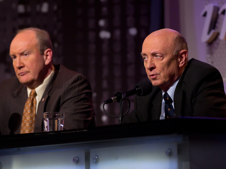 Amb. R. James Woolsey (right) and Andrew C. McCarthy argue that the material leaked by Edward Snowden has put U.S. national security at risk.