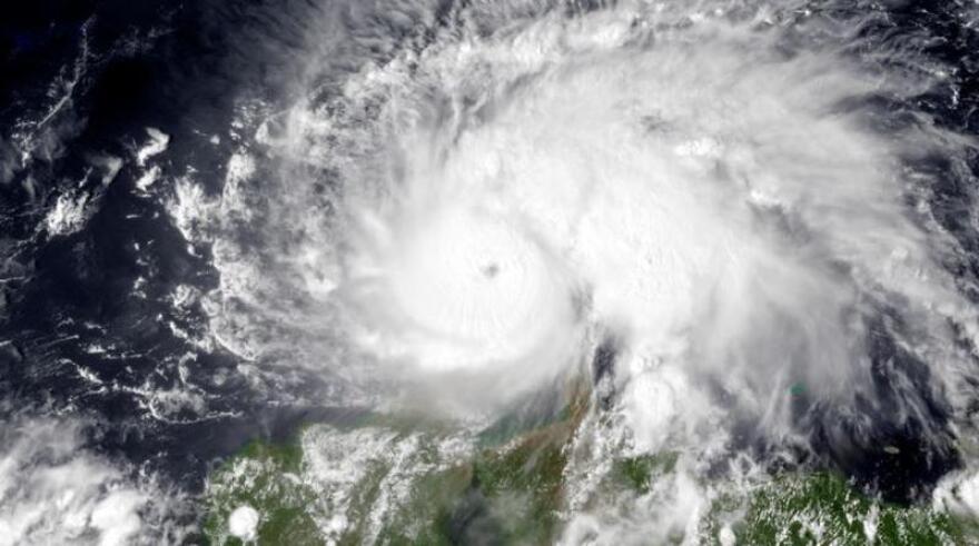 This satellite image of Hurricane Matthew was taken on Sept. 30, 2016.