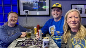 Stephanie Nuese (left) with family, Max and Sammi Thorstad