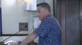 Hammond Mayor Tom McDermott Jr. discusses the rising costs of the city's ARPA projects during the June 27 city council meeting.