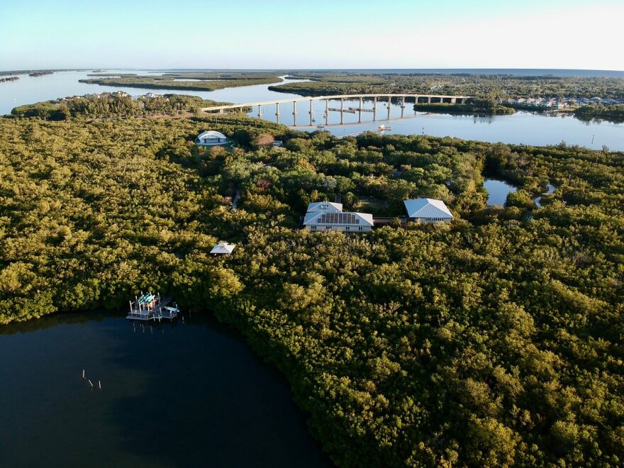 Aerial view of Environmental Learning Center