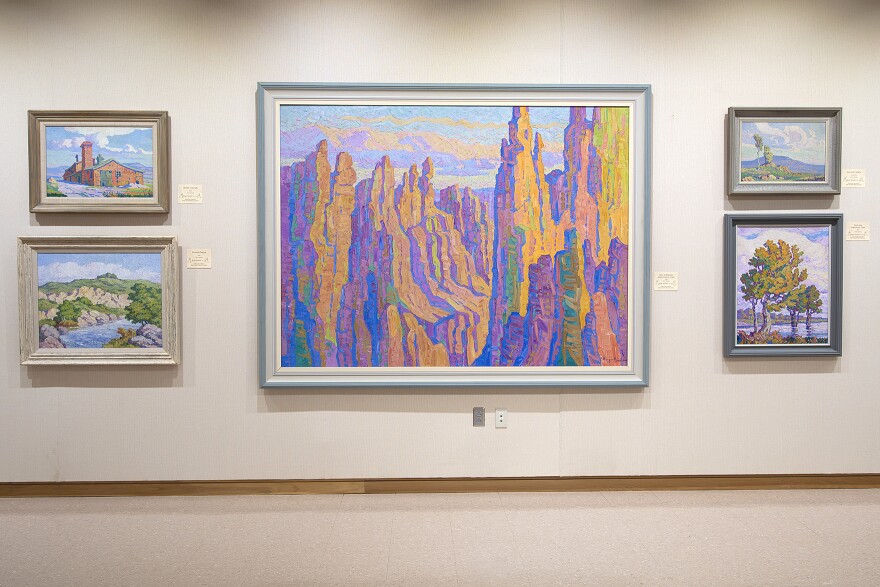 The Birger Sandzén Memorial Gallery displays the world’s largest collection of the artist’s paintings, prints, and drawings in Lindsborg, Kansas.
