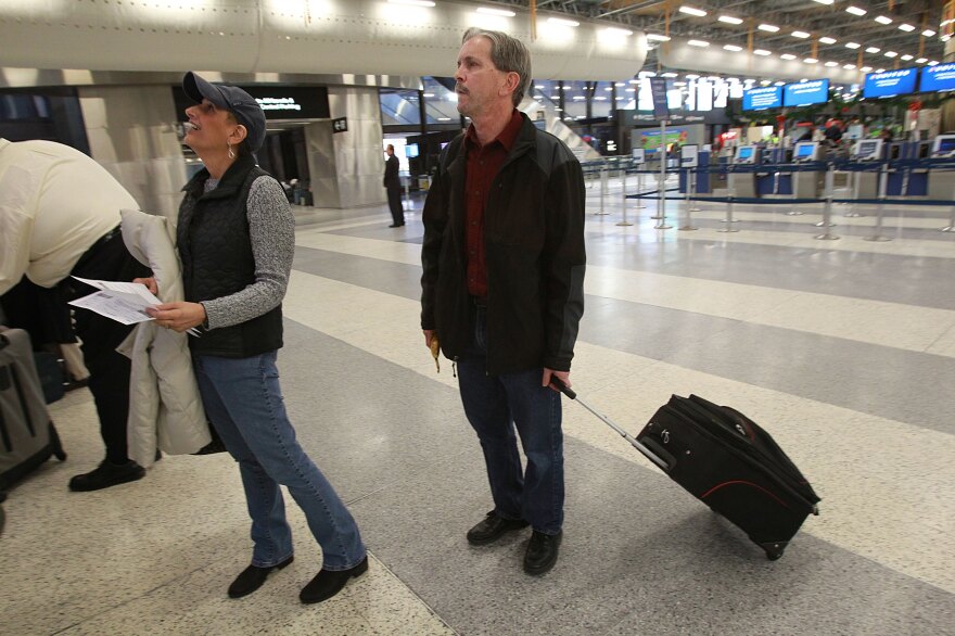 Lorraine Heidke-McCartin and her husband Phil McCartin, flew to Virginia every three weeks for drug treatment for her cancer.