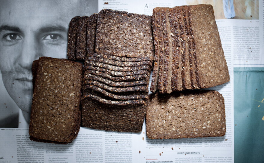 <strong>Germany:</strong> 4.82 euros, or $6.41 U.S., of German bread.