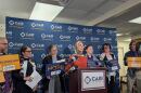 CAIR Florida interim executive director HIba Rahim speaking at a press conference at CAIR Florida’s Tampa headquarters in Temple Terrace on April 7, 2026.
