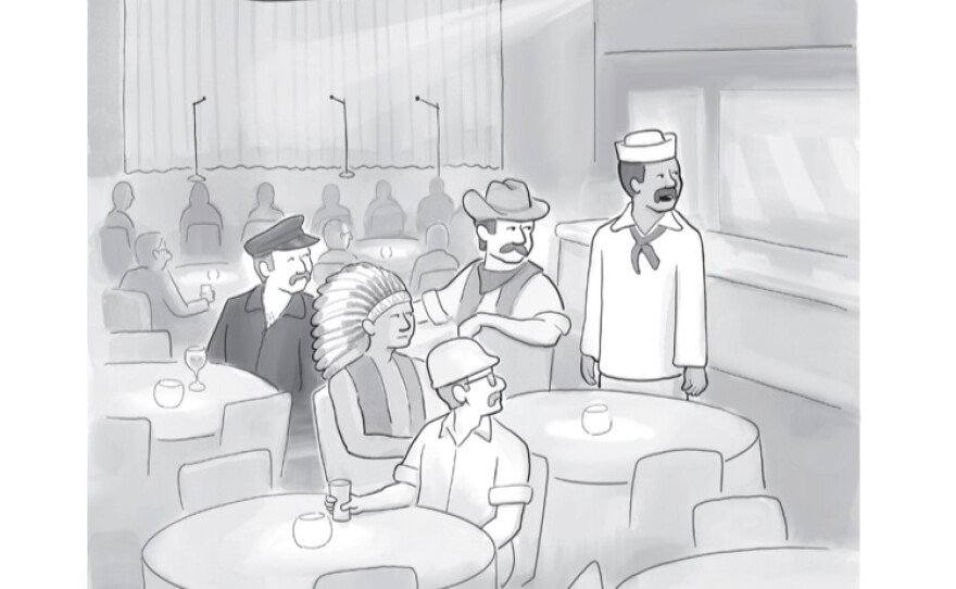 Paul Noth's cartoon, "There's never a cop around when you need one." is brand new and never before published.