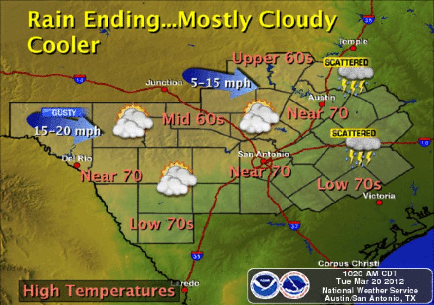 Milder weather is on tap following intense storms this morning.