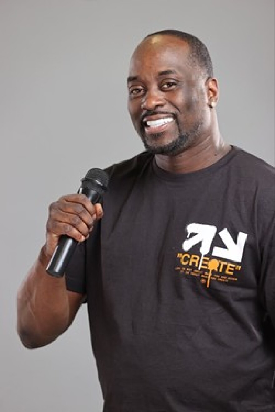 Sharrod Davidson, AKA Izzy the Comedian.