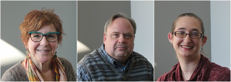 (L-R) Nancy Fowler, Steven Brawley and Miranda Rectenwald talk about the history of LGBTQ+ in St. Louis. 