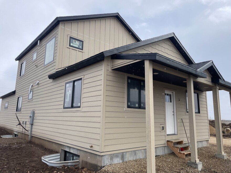 Wasatch High School students are building this home on district land west of Heber City.