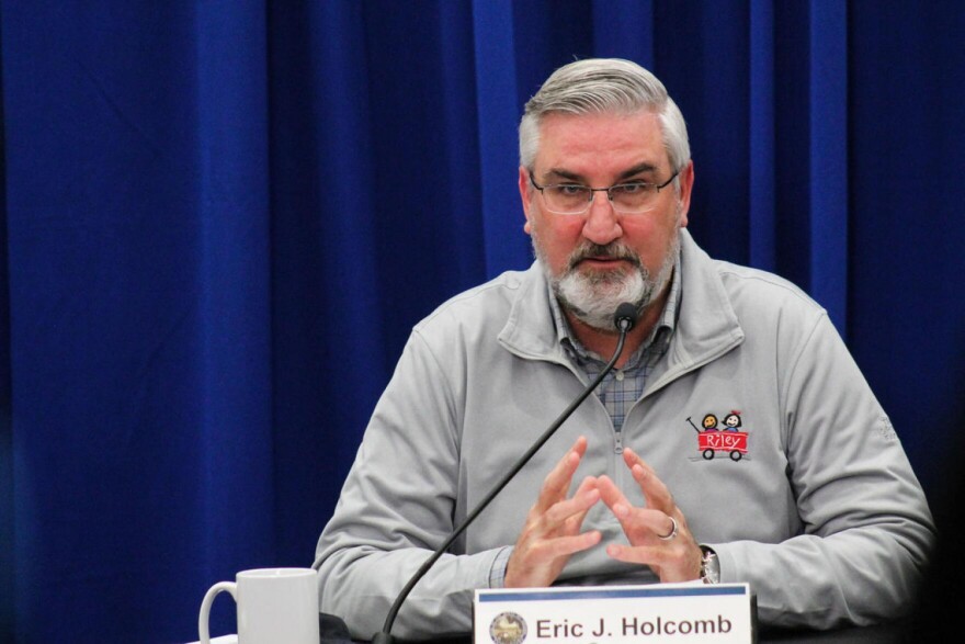 Gov. Eric Holcomb said Indiana will “standby” to assist with Ukrainian refugees if the U.S. takes them in.