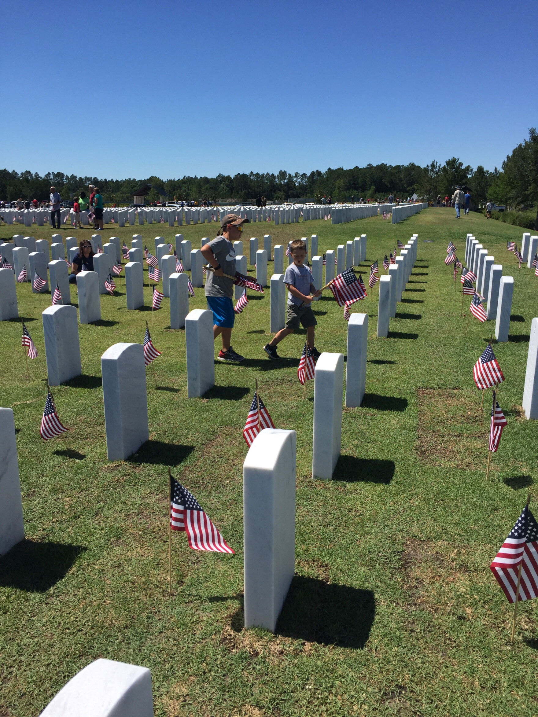Ahead of Memorial Day Volunteers Place 11,000 Flags At Jacksonville ...