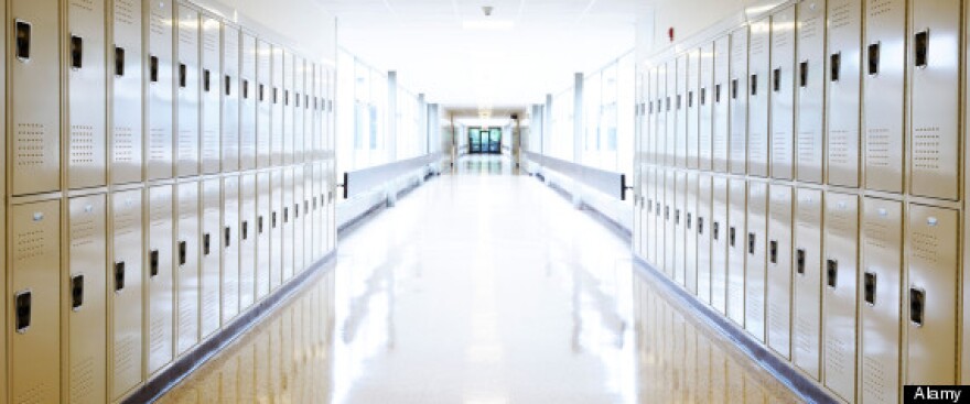 korean high school hallway