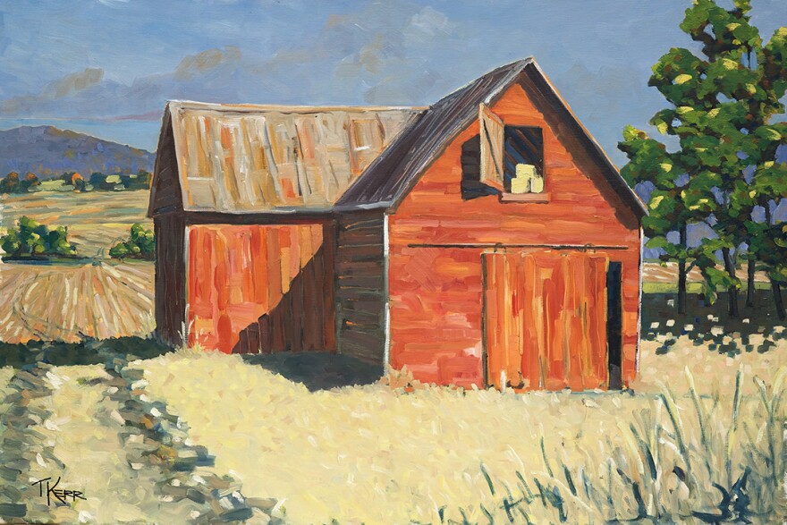 Barn painting by Tom Kerr