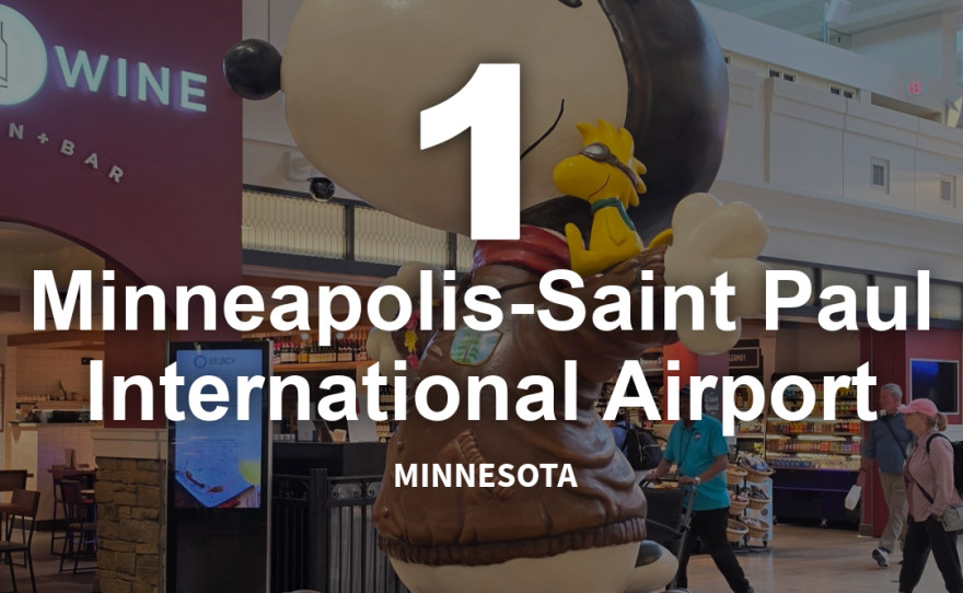 airport in the backgroud with white text over the top