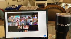 A Zoom meeting between Pryor Public Schools assistant superintendent Tiffany Ballard and teachers.