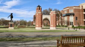 The University of Oklahoma campus. The Norman campus is empty because students have moved all their in-person classes to the web.