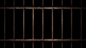 rusted metal prison bars
