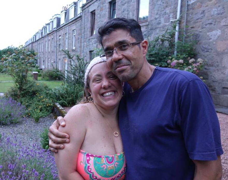 Nathaly and Carlos Hernandez have made Aberdeen, Scotland their home.