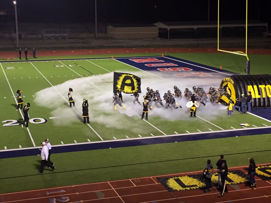 The Alto Yellowjackets take the field on Nov. 13, a month after Matthews died.