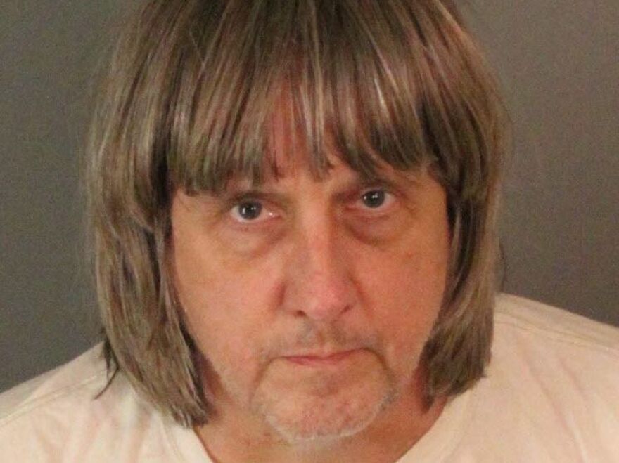 David Allen Turpin, 57, and his wife were arrested after their 13 children — some minors and some adults — were found living in "filthy, dirty conditions" at their home in Perris, Calif.